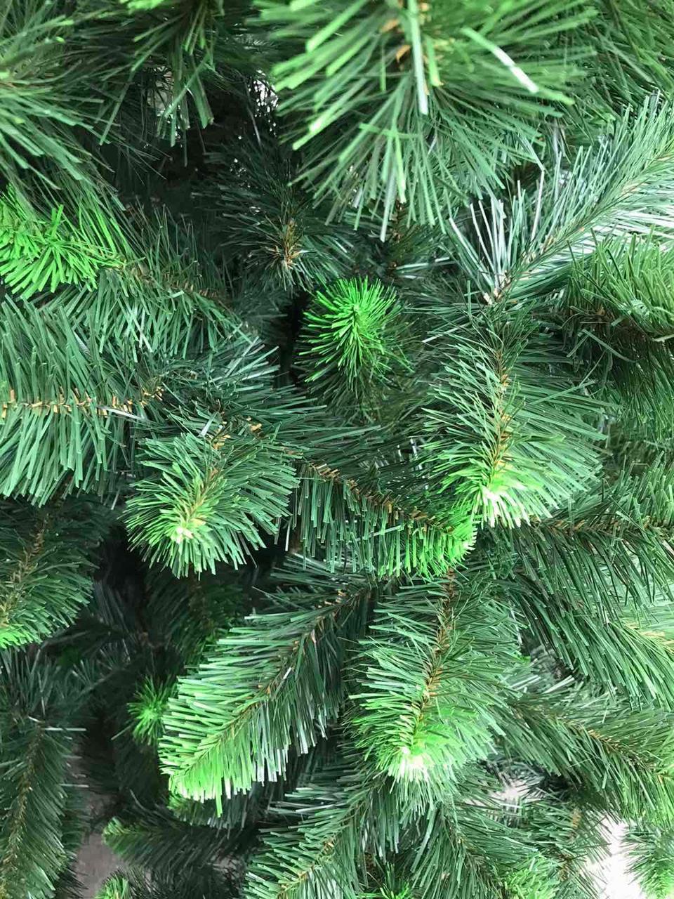 Ялинка 1,5 м штучна Лісова Королева Зелена з салатовим кінчиком новорічна 150см (Ялина)(Ялинка Королева)