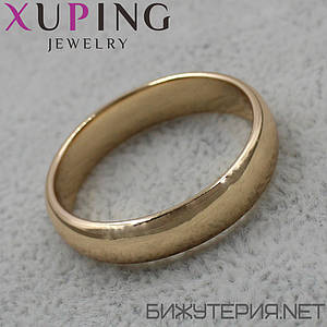 Кільце золотого кольору тонкої обручки Xuping Jewelry медичне золото розміру 21,22