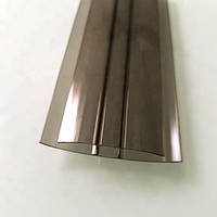 Профиль соединительный неразъемный HP-6, бронза, 6 м, для листов поликарбоната 6 мм