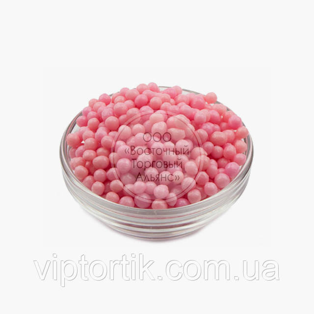 Рисові кульки в шоколадній глазурі Ovalette — Рожеві перли — 200 г, фото 1