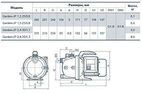 Відцентровий насос Насоси + Обладнання Garden-JP 1,2-25/0,6, фото 4