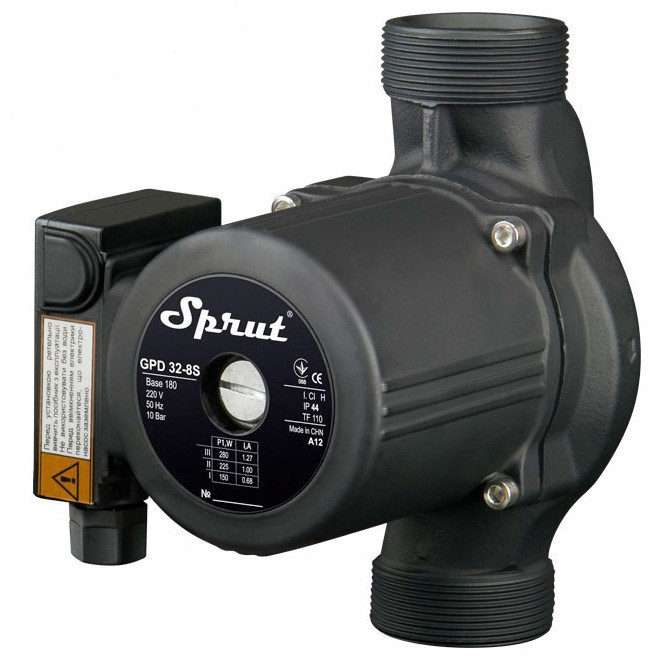 Циркуляційний насос NPO GPD 32-8S-180 + гайка для систем опалення подавання 10,5 м3/год, 280 Вт