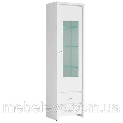 Вітрина Лінія REG 1W2S БРВ 2005х560х405мм німфея альба + білий глянець З підсвіткою Без підсвічування, 18, 2, 1, фото 1