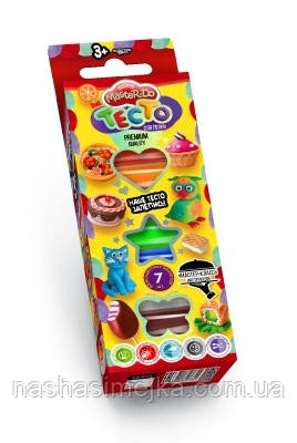 Тісто для ліплення MASTER DO 3+ (7 кольорових брикетів) («Danko Toys»)