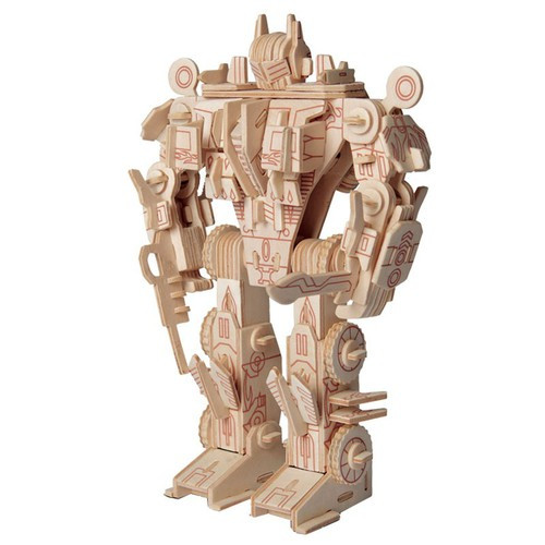 3D Дерев'яний Конструктор. Модель Робот Трансформер Оптімус Прайм