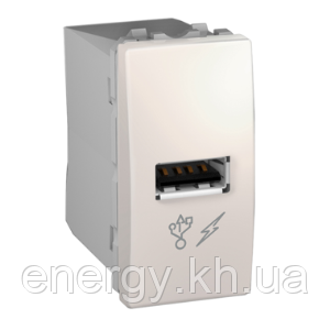 Розетка USB - 5V DC 1A (1-мод.) сл. кость Unica MGU3.428.25