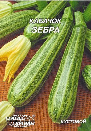 Насіння кабачка Зебра 20 г, Насіння України, фото 2