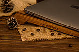 Органайзер з натурального дерева Аксесуар «Гачки для ноутбука» оригінальний подарунок прикольний, фото 4