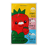 Пластыри для очищения пор с экстрактом семян клубники Tony Moly Strawberry Seeds 3-step Nose Pack 12 г 1 шт