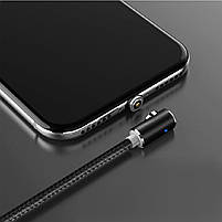 Магнітний кабель для заряджання Topk USB 2m 2.1 A 360° (TK51i-VER2) Lightning Black для ґаджетів Iphone 1 шт., фото 4