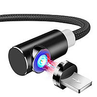 Магнітний кабель для заряджання Topk USB 2m 2.1 A 360° (TK51i-VER2) Lightning Black для ґаджетів Iphone 1 шт., фото 6