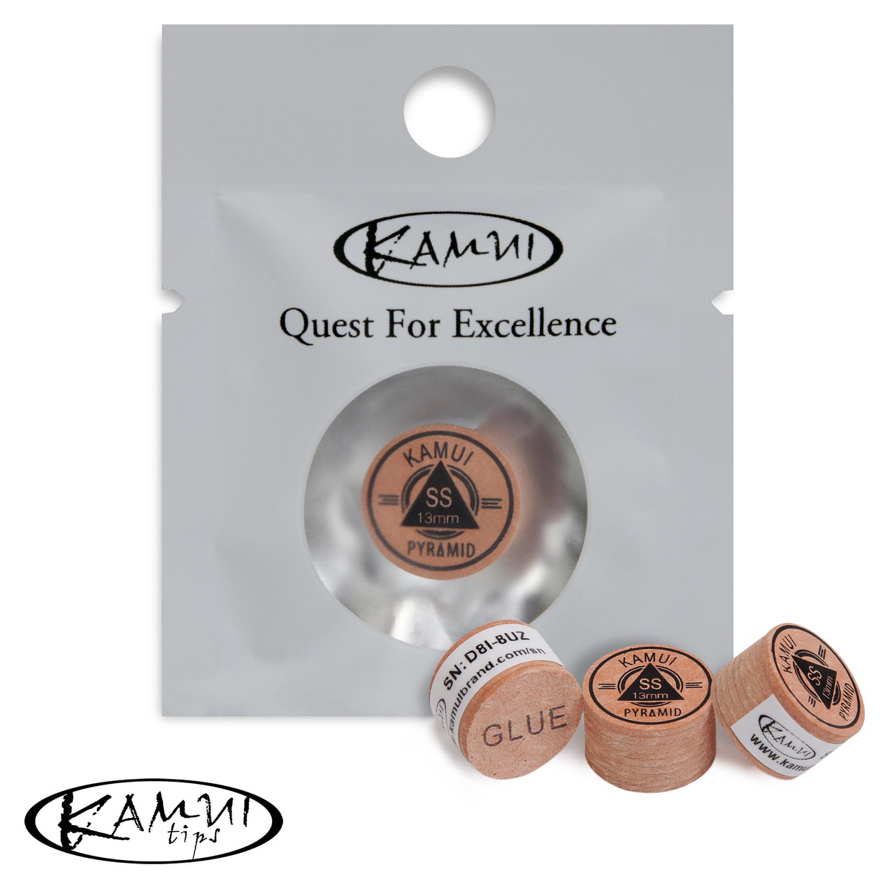 Наклейка для кия Kamui Pyramid Original D13мм Super Soft 1шт