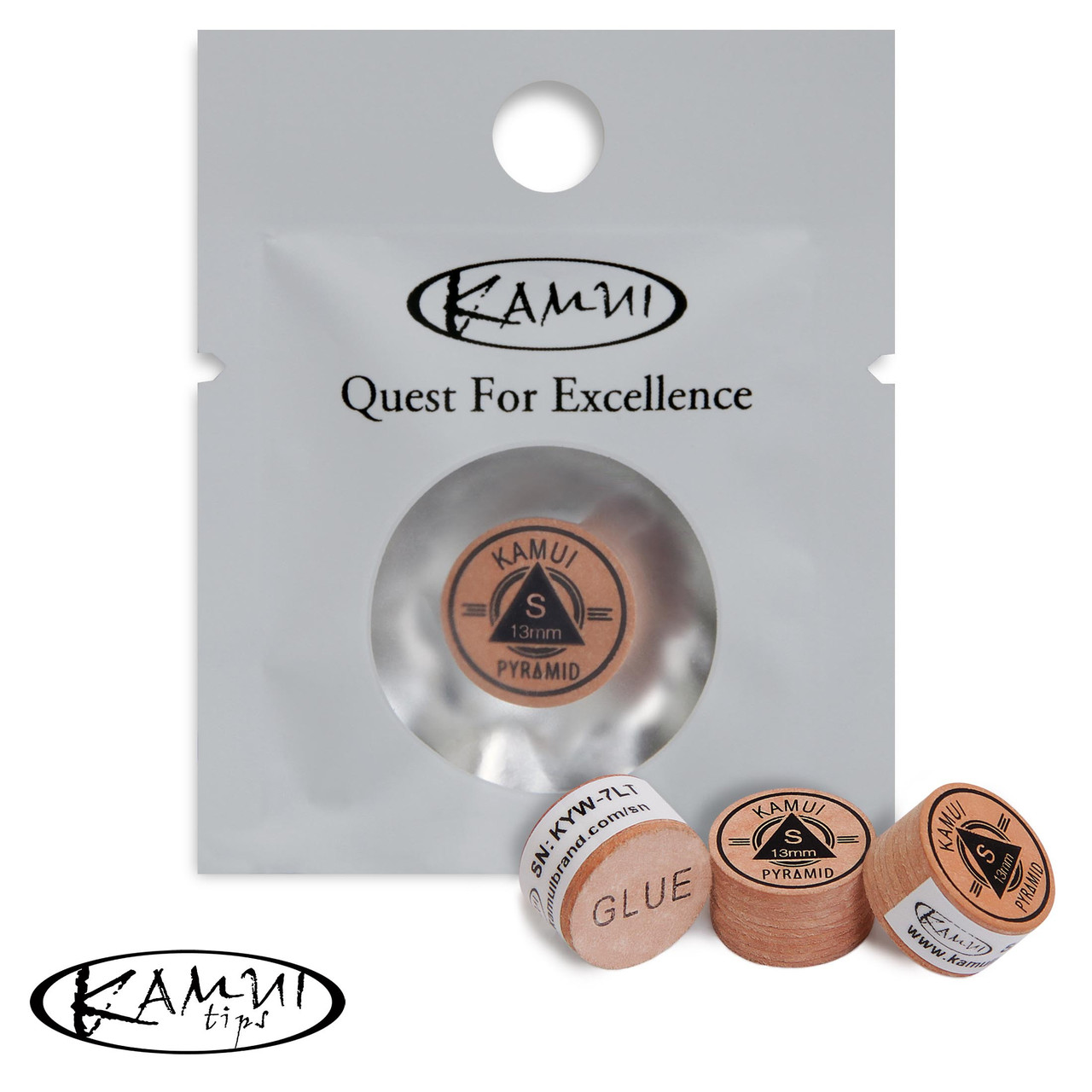 Наклейка для кия Kamui Pyramid Original D13мм Soft 1шт
