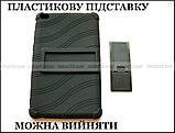 Чорний, протиударний чохол Lenovo Tab E8 TB-8304F TB-8304L гумовий з підставкою, фото 6
