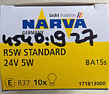 Лампа Narva R5W 24v 5w, фото 3