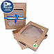 Подарункове паковання з крафт-папіру 37х28х6. Модель OJ-1, фото 2