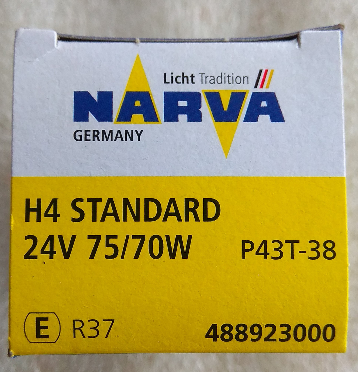 Лампа галогенова Narva H4 24v 75/70w