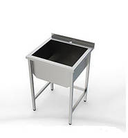 Ванна мийна 1-секційна 600х600 мм Мийка неіржавка сталь