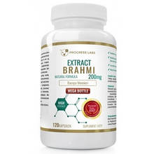 Дієтична добавка вітаміни Progress Labs Brahmi Bacopa Monnieri Extract 50% Bacosides 120 caps