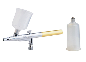 Аерограф TG136-1 подвійної дії з пластиковою ємністю 20 мл, сопло 0,4 мм, Tagore