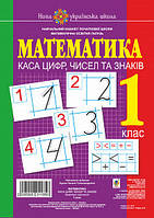 Математика. 1 клас. Каса цифр, чисел та знаків. Комплект наочності. НУШ. (Богодан)