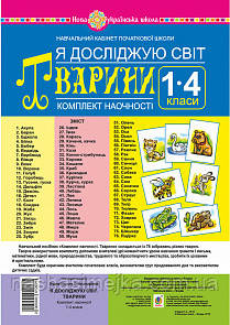 Я досліджую світ. 1-4 класи. Тварини. Комплект наочності. НУШ. (Богодан)