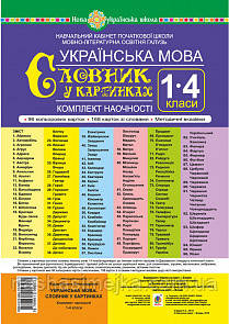 Українська мова. 1-4 класи. Словник у картинках. Комплект наочності. НУШ. (Богодан), фото 1