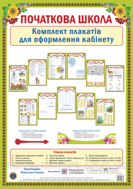 Початкова школа. Комплект плакатів для оформлення кабінету. (ПіП), фото 1