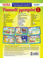 Комплект двосторонніх плакатів Ранкові зустрічі. 1 клас (16 шт.). (Основа)