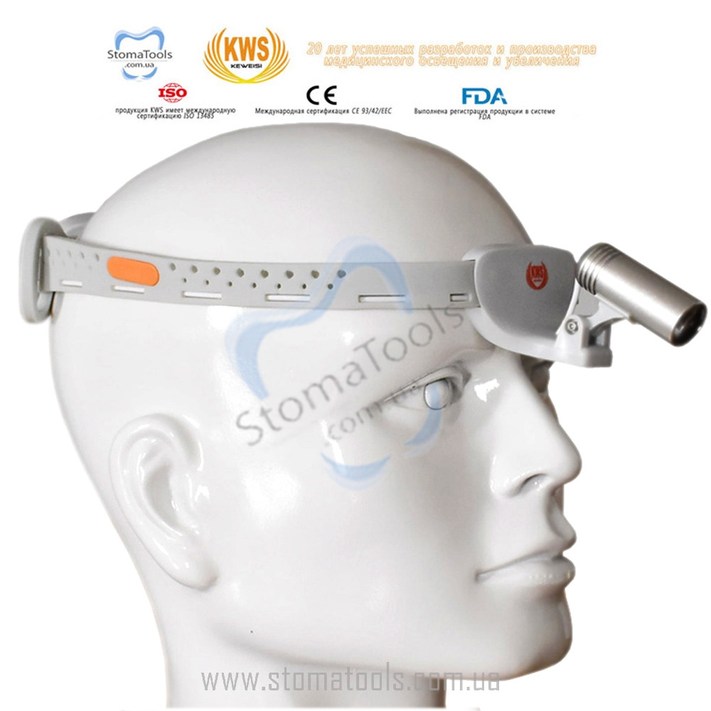 Стоматологічне світло на силіконовому шоломі - KWS KD-203AY, фото 1