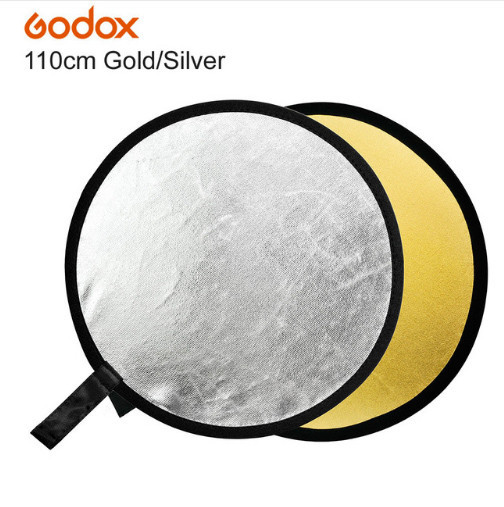 GODOX 110 см 2 в 1 фото відбивач рефлектор Pioneer 32 "Срібний золотий