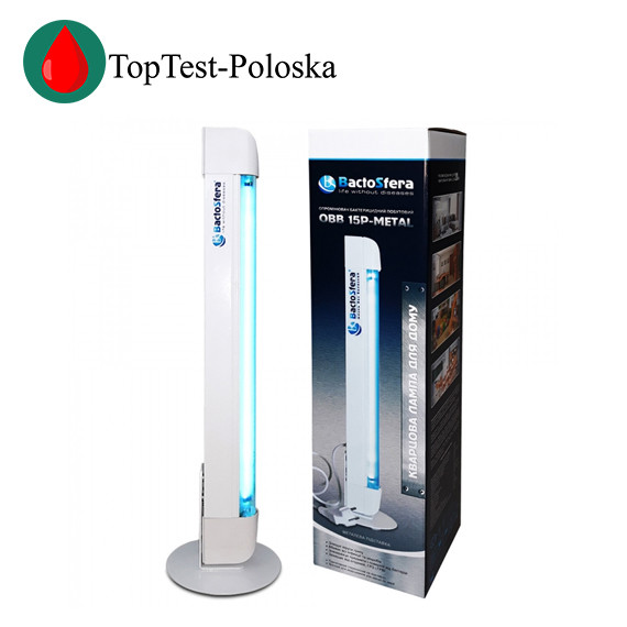 Бактерицидна лампа BaktoSfera OBB 15P-METAL OZONE FREE, фото 1