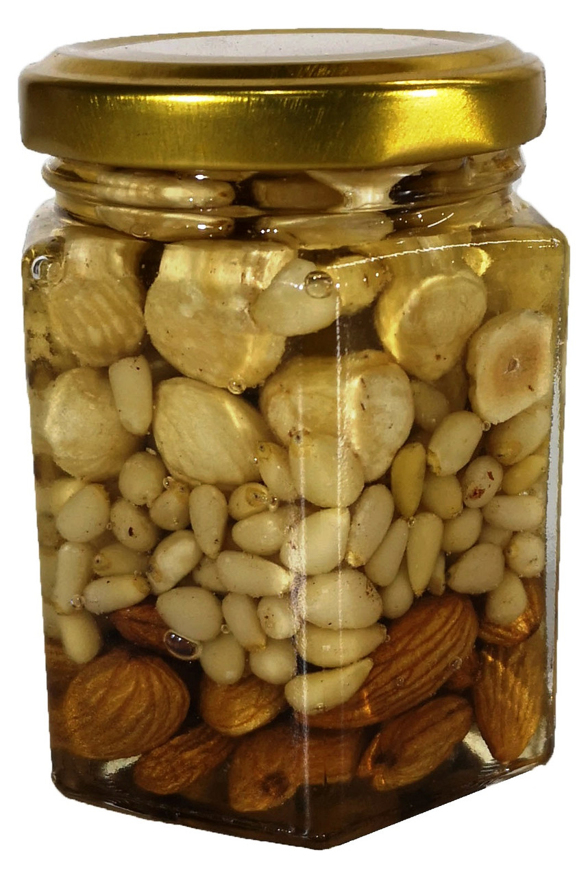 Мед с орехами ассорти "Люкс" 230г: продажа, цена в Днепре. Мед от ...