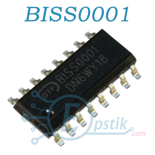 BISS0001, мікросхема для датчиків руху, SOP16