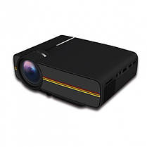 Проектор мультимедійний з динаміком Led Projector LEJIADA YG400, чорний, фото 3