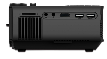 Проектор мультимедійний з динаміком Led Projector LEJIADA YG400, чорний, фото 5