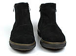 Зимові замшеві чорні черевики уггі на хутрі чоловіче взуття Rosso Avangard Y-G Black Vel, фото 5