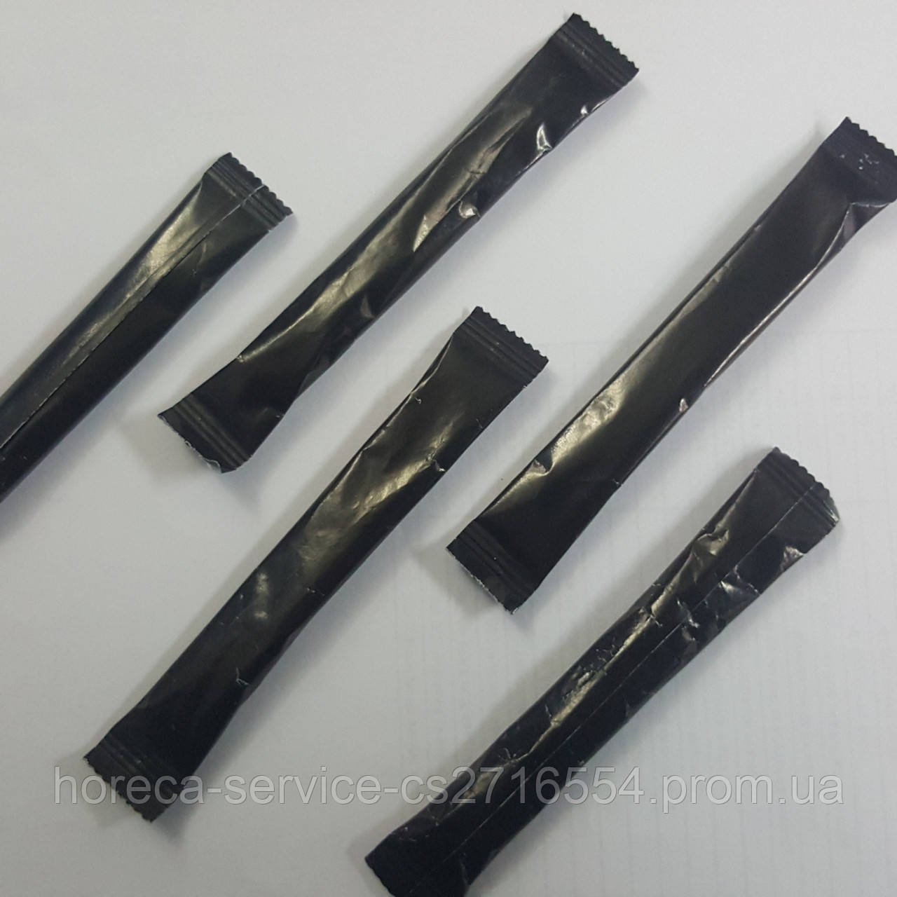 Цукор в стіках без лого Колір Чорний 5 г. 1 кг. 200 шт., фото 1