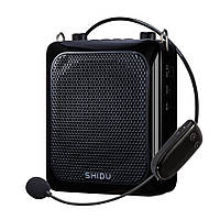 Підсилювач голосу з бездротовим мікрофоном SHIDU UHF 25 W (USB/Bluetooth/REC/акумулятор)