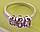 Кільце "Purple" 925 Sterling Silver, фото 4