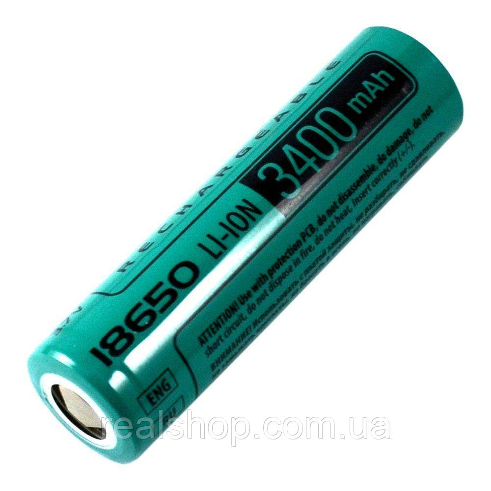 Акумулятор Videx 18650 3400 mAh без захисту Li-Ion 3.7v