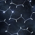 Вулична світлодіодна гірлянда нитка (String) 10м, 100LED холодний білий, Flash мерехтіння, білий дріт, фото 4