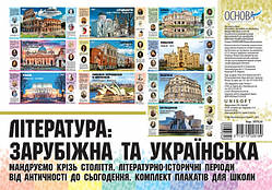 Наочний посібник Література: зарубіжна та українська. Мандруємо крізь століття. (Основа)