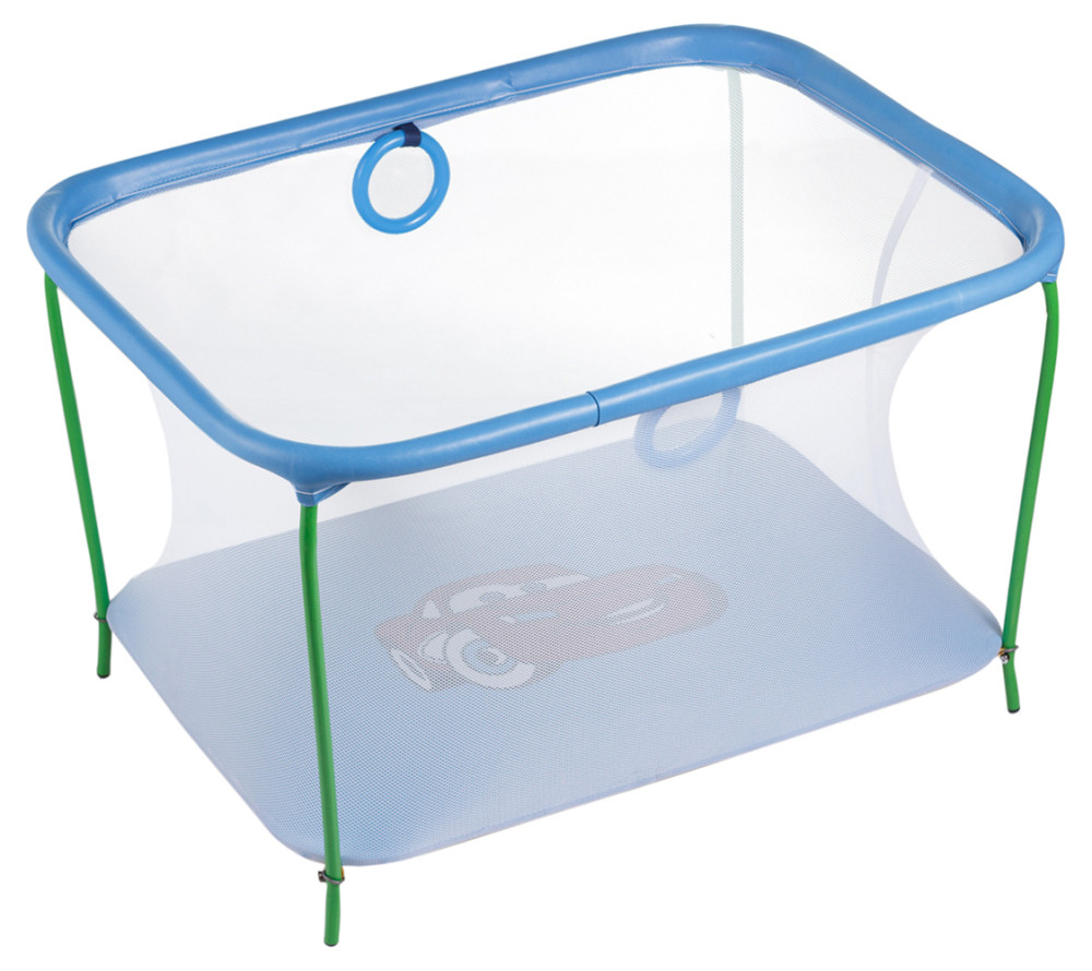 Манеж Qvatro LUX-02 дрібна сітка синій (cars), фото 1