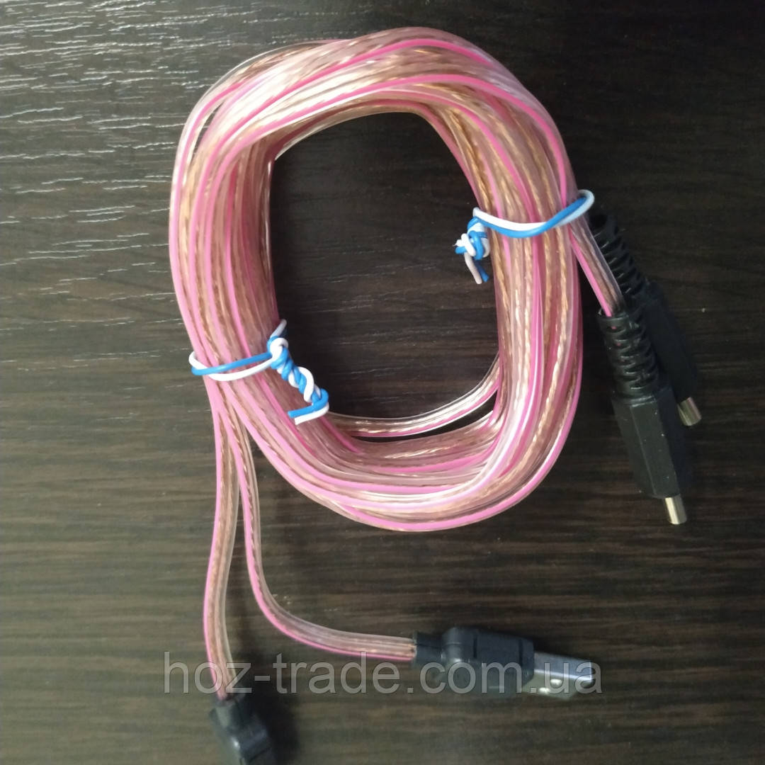 Якісний кабель дріт до китайської устілки з підігрівом на 2 USB, фото 1