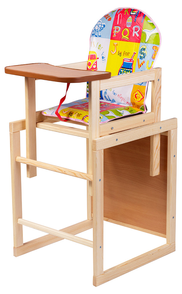 Стільчик-трансформер Наталка Зайчик-11 eko різнокольоровий (азбука), фото 1