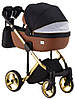 Коляска 2 в 1 Adamex Luciano Polar (Gold) Y800 коричневий (шкіра) - чорний, фото 5