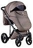 Коляска 2 в 1 Adamex Luciano jeans Q6 капучіно, фото 5