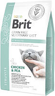 8271 Brit Veterinary Diet Struvite для кішок з куркою і горохом, 2 кг