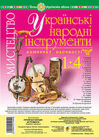 Мистецтво. 1-4 класи. Українські народні інструменти. Комплект наочності. НУШ. (Богдан)